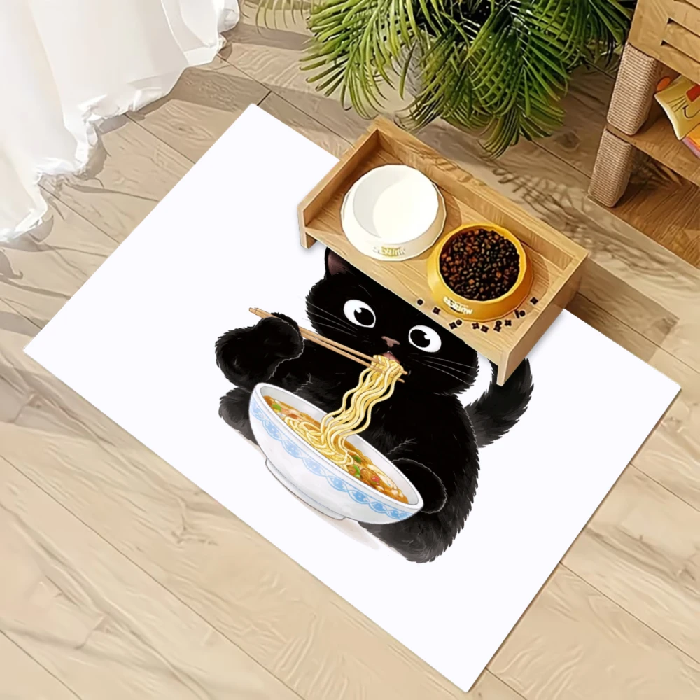 Нескользящий коврик для кормления домашних животных Black Cat Eating Noodles, товары для животных, защита от брызг и скольжения, коврики для кошек и собак
Нескользящий коврик для кормления домашних животных Black Cat Eating Noodles, товары для животных, защита от брызг и скольжения, коврики для кошек и собак