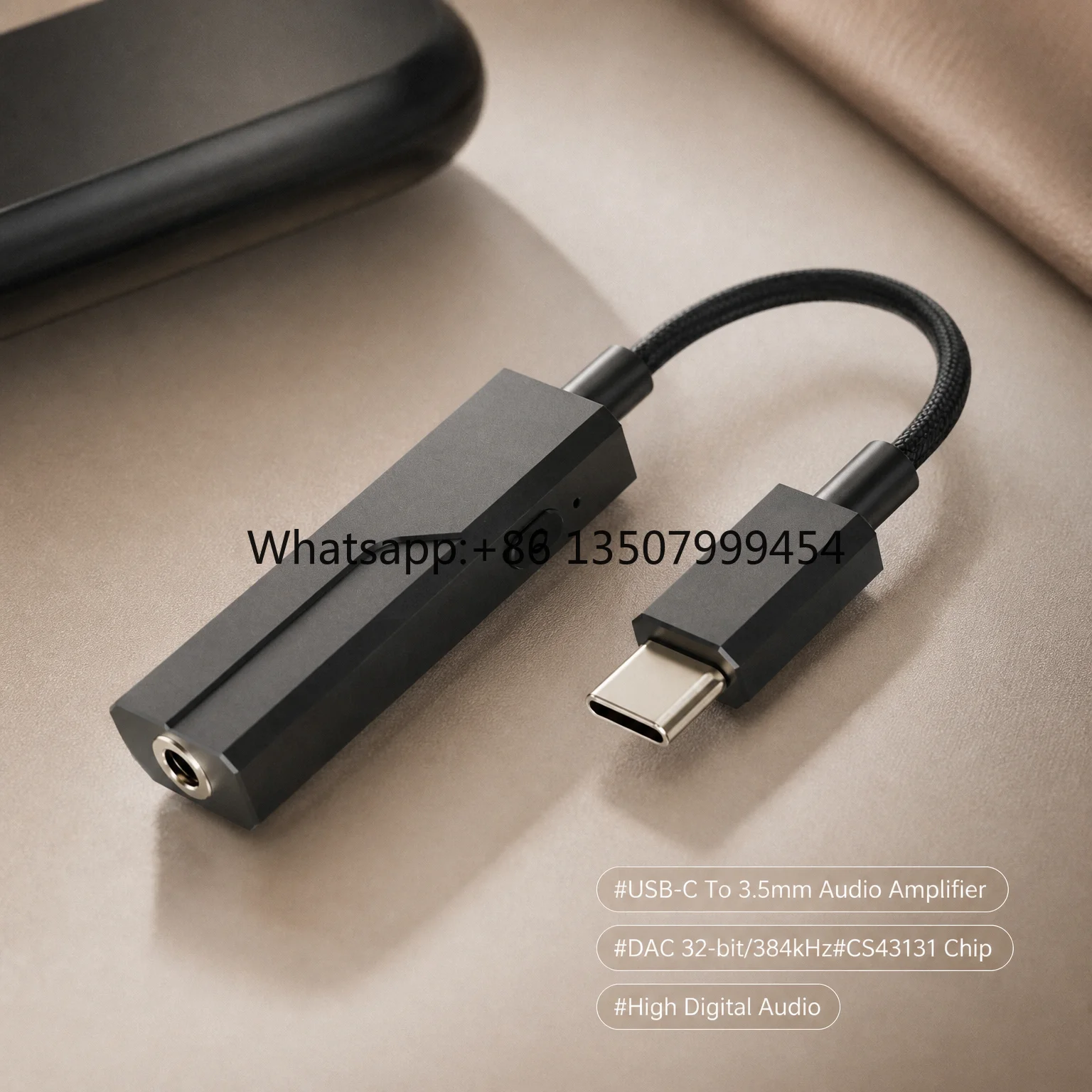 CS43131 Chip Hi-Res DAC USB-C to 3.5mm Audio Amplifier Tpye-C Digital-to-Analogue Audio Converter for Headphones Laptops Tablets
CS43131 Chip Hi-Res DAC USB-C to 3.5mm Audio Amplifier Tpye-C Digital-to-Analogue Audio Converter for Headphones Laptops Tablets