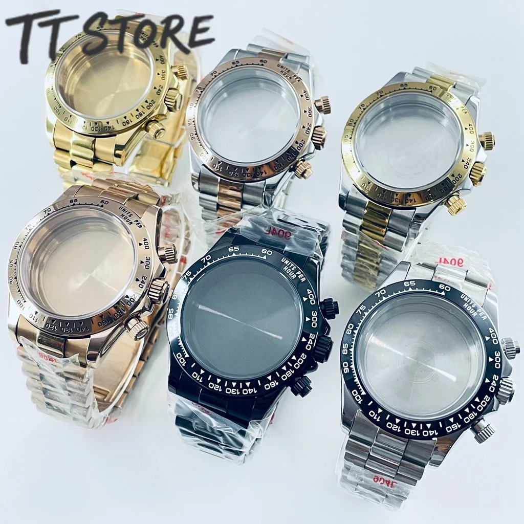 40mm VK63 Case Classic Watch Case Stainless Steel Watch Strap Fit Daytona Style VK63 Quartz Movement Watch Accessories
40mm VK63 Case Classic Watch Case Stainless Steel Watch Strap Fit Daytona Style VK63 Quartz Movement Watch Accessories