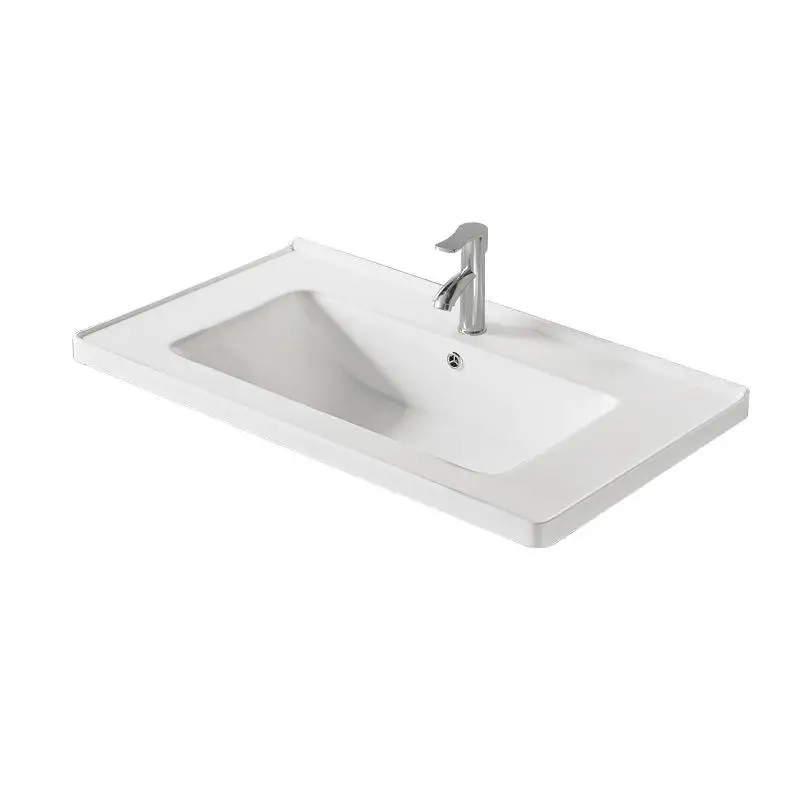 Single basin integrated ceramic face wash basin mid-table basin semi-embedded bathroom wash table household square
Single basin integrated ceramic face wash basin mid-table basin semi-embedded bathroom wash table household square