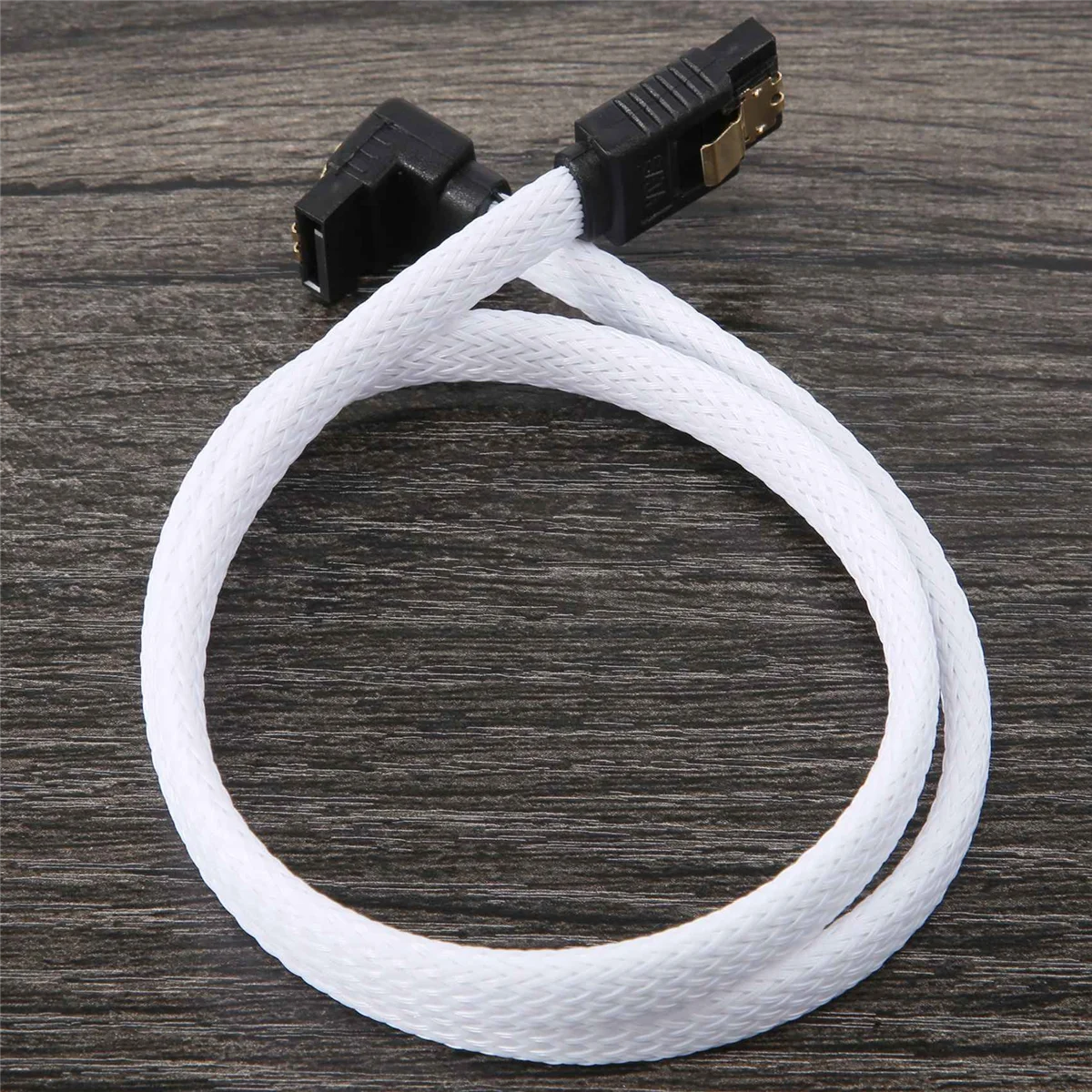 A03V 50CM SATA 3.0 III SATA3 7pin Data Cable Right Angle 6Gb/s SSD Cables HDD Hard Disk Data Cord with Nylon Sleeved(White)
A03V 50CM SATA 3.0 III SATA3 7pin Data Cable Right Angle 6Gb/s SSD Cables HDD Hard Disk Data Cord with Nylon Sleeved(White)