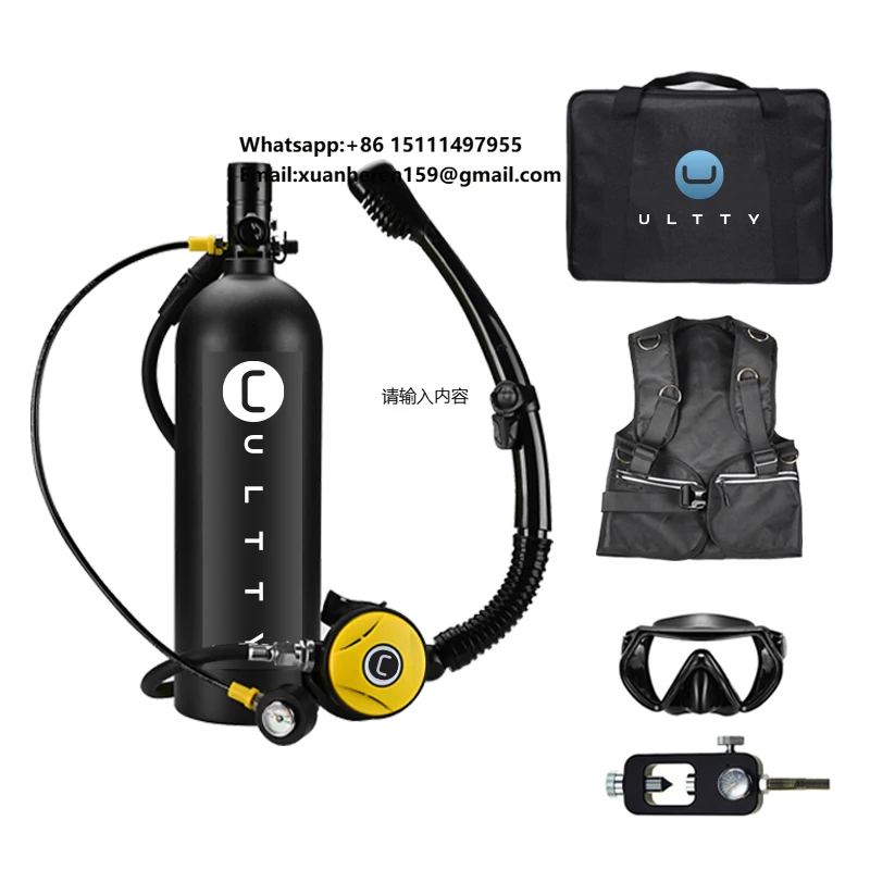 Portable 2L Mini Scuba Diving Air Tank CE Approved High Pressure Aluminium Free Equipment for 30-40 Minute Dives Oxygen Use
Portable 2L Mini Scuba Diving Air Tank CE Approved High Pressure Aluminium Free Equipment for 30-40 Minute Dives Oxygen Use