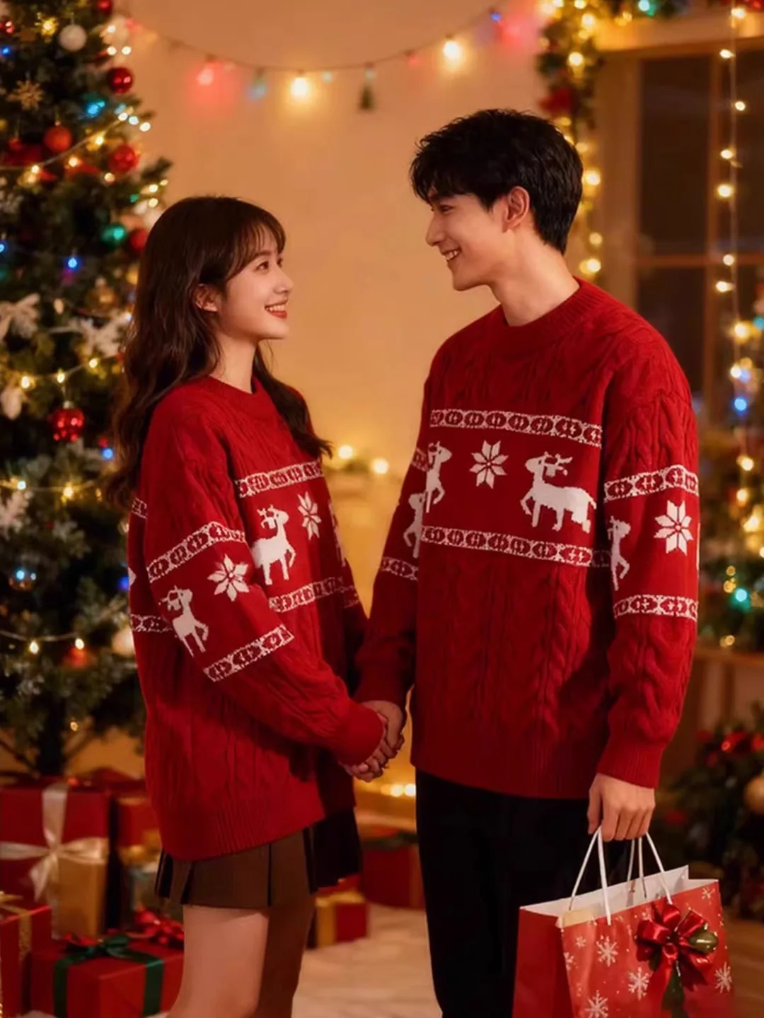 Вязаный свитер Cisas Deer: теплый зимний флисовый лонгслив из полиэфирного волокна, повседневный, с круглым вырезом
Вязаный свитер Cisas Deer: теплый зимний флисовый лонгслив из полиэфирного волокна, повседневный, с круглым вырезом