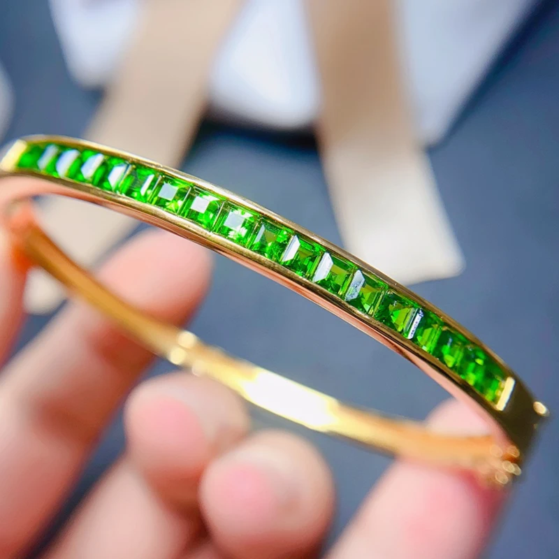 Natural Diopside Bracelet for women silver 925 jewelry luxury gem stones 18k gold plated free shiping items
Natural Diopside Bracelet for women silver 925 jewelry luxury gem stones 18k gold plated free shiping items