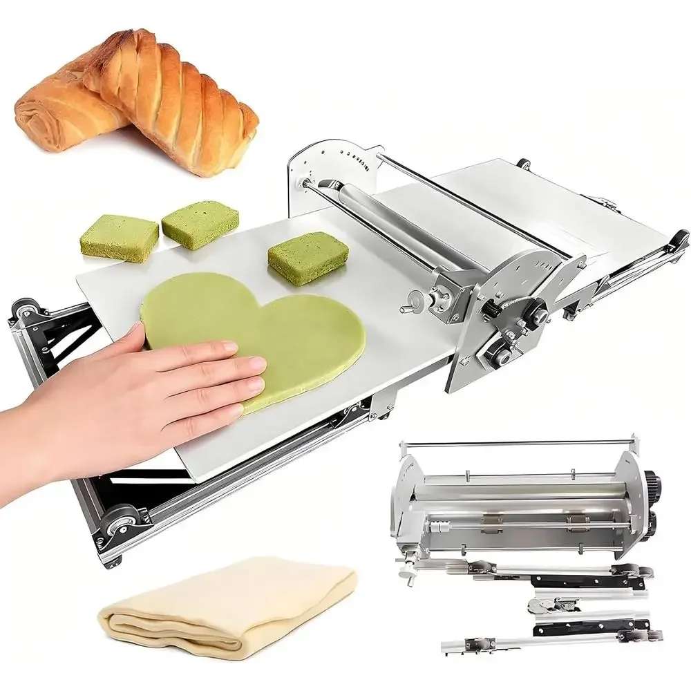 Electric Dough Sheeter hine | 40×17.7'' Reversible Pu Pastry Roller Sheeter | Croissant Bread Dough latten Prer | StainlSteel sh
Electric Dough Sheeter hine | 40×17.7'' Reversible Pu Pastry Roller Sheeter | Croissant Bread Dough latten Prer | StainlSteel sh