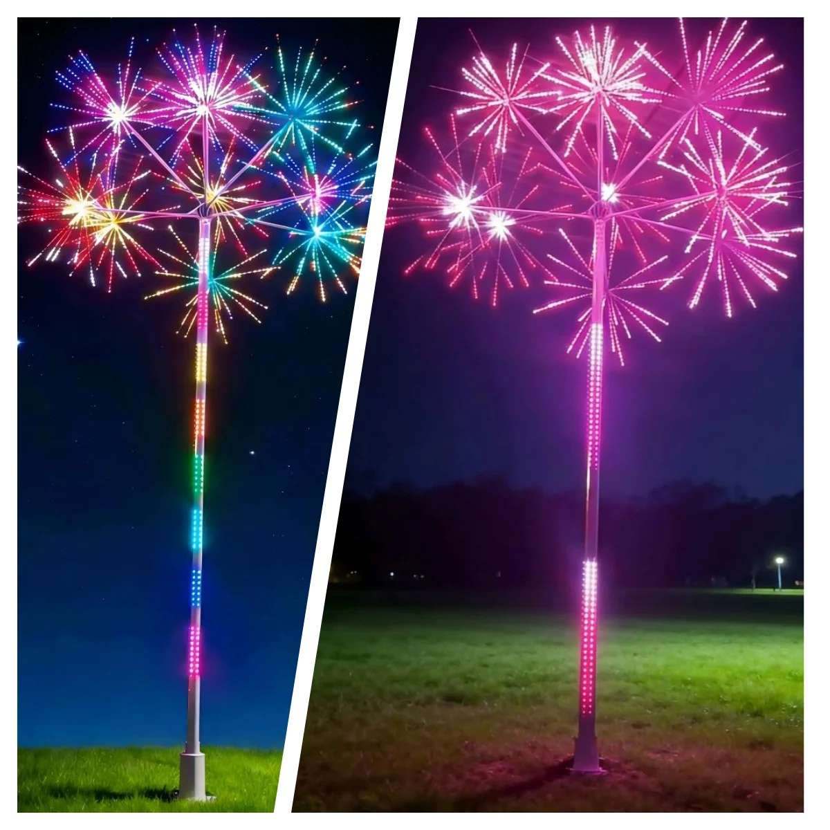 Hotsale Smart LED Dandelion Light RGB IP65 Waterproof Stainless Steel Remote Control Outdoor Festival Lighting
Hotsale Smart LED Dandelion Light RGB IP65 Waterproof Stainless Steel Remote Control Outdoor Festival Lighting