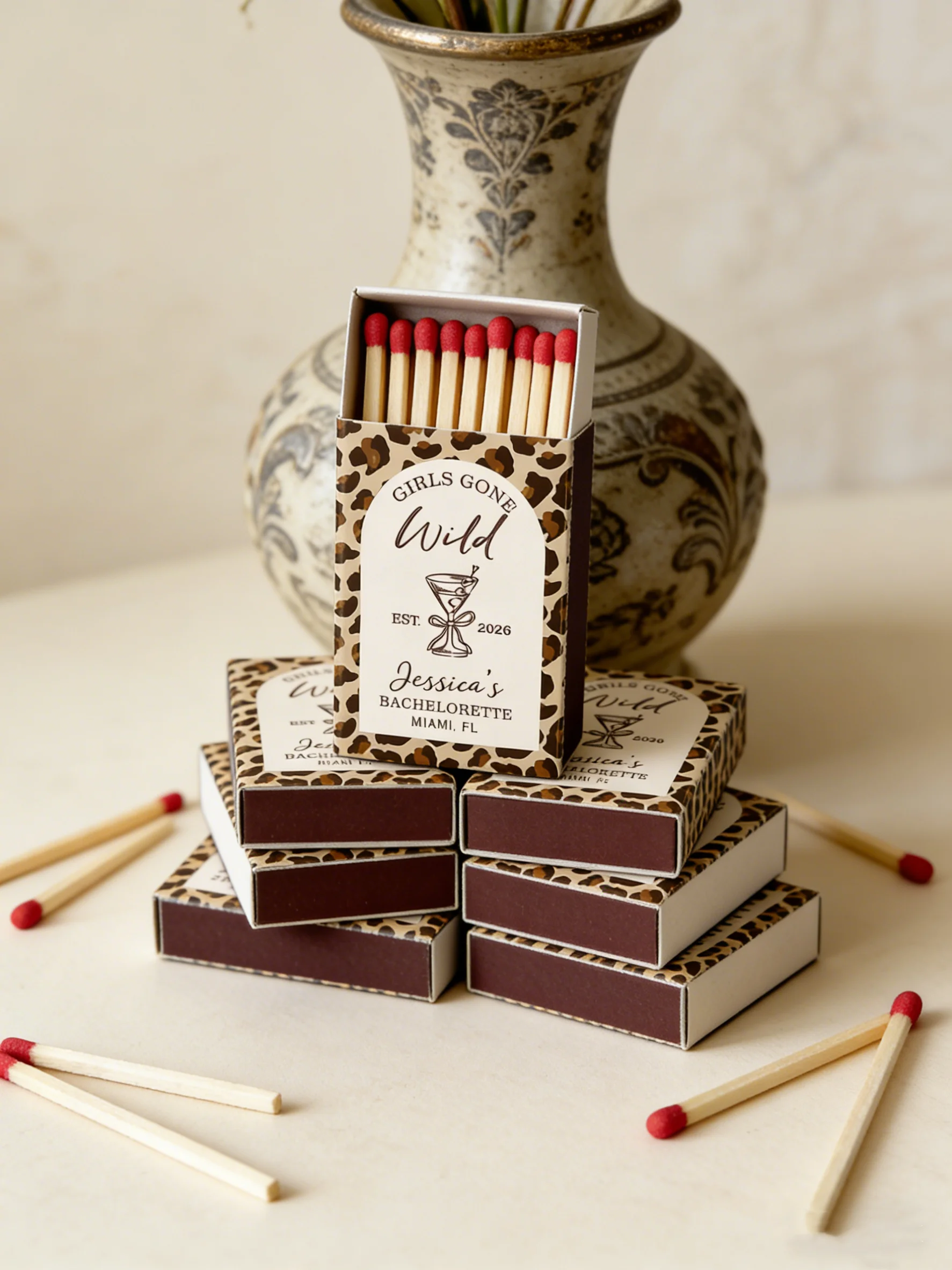 Personalized Leopard Print Matchboxes Custom Bachelorette Party Favors Martini Glass Match Boxes Girls Gone Wild Gifts 2026
Personalized Leopard Print Matchboxes Custom Bachelorette Party Favors Martini Glass Match Boxes Girls Gone Wild Gifts 2026