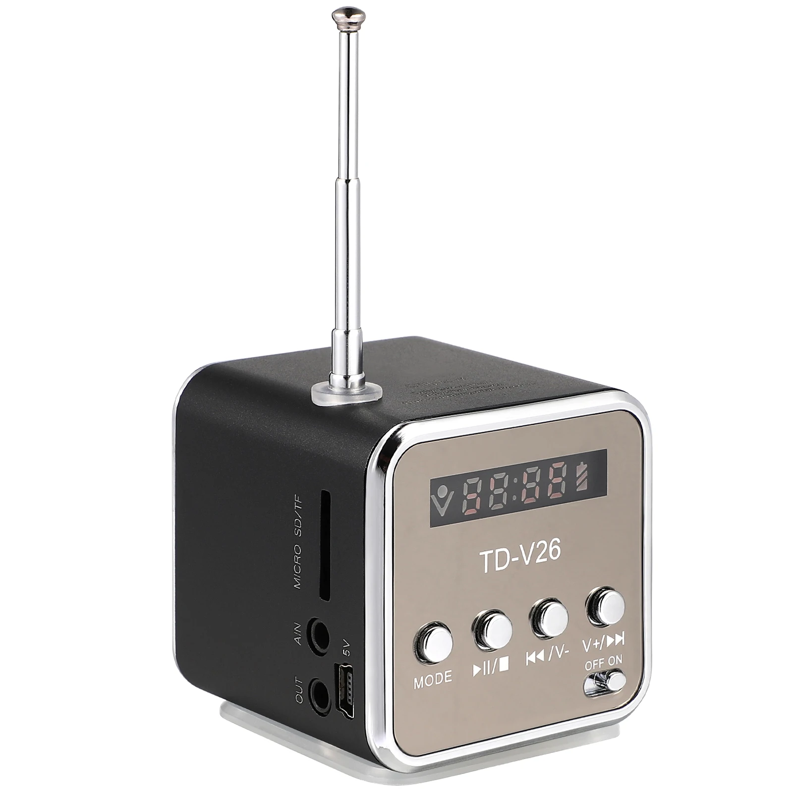 Portable Mini Speaker Black Aluminum Compact Lightweight Durable Practical Retro Decorative Better Signal Connection
Portable Mini Speaker Black Aluminum Compact Lightweight Durable Practical Retro Decorative Better Signal Connection