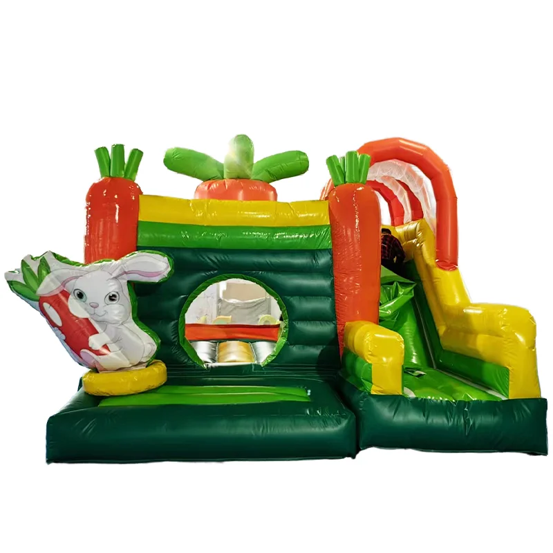Коммерческий надувной дом с кроликом, прыгающий замок для детей с горкой на продажу 
Коммерческий надувной дом с кроликом, прыгающий замок для детей с горкой на продажу