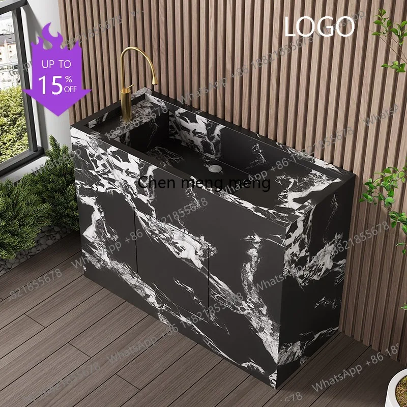 K178 Light luxury rock slab column garden wash basin courtyard island basin floor-to-ceiling balcony wash basin
K178 Light luxury rock slab column garden wash basin courtyard island basin floor-to-ceiling balcony wash basin