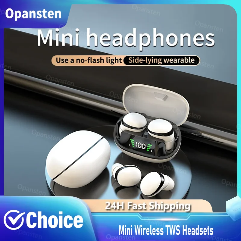 Mini Wireless TWS Bluetooth 5.3 Headsets Invisible Earphones With Mic HiFi Music Earbuds Mobile Phone Universal Headphones
Mini Wireless TWS Bluetooth 5.3 Headsets Invisible Earphones With Mic HiFi Music Earbuds Mobile Phone Universal Headphones