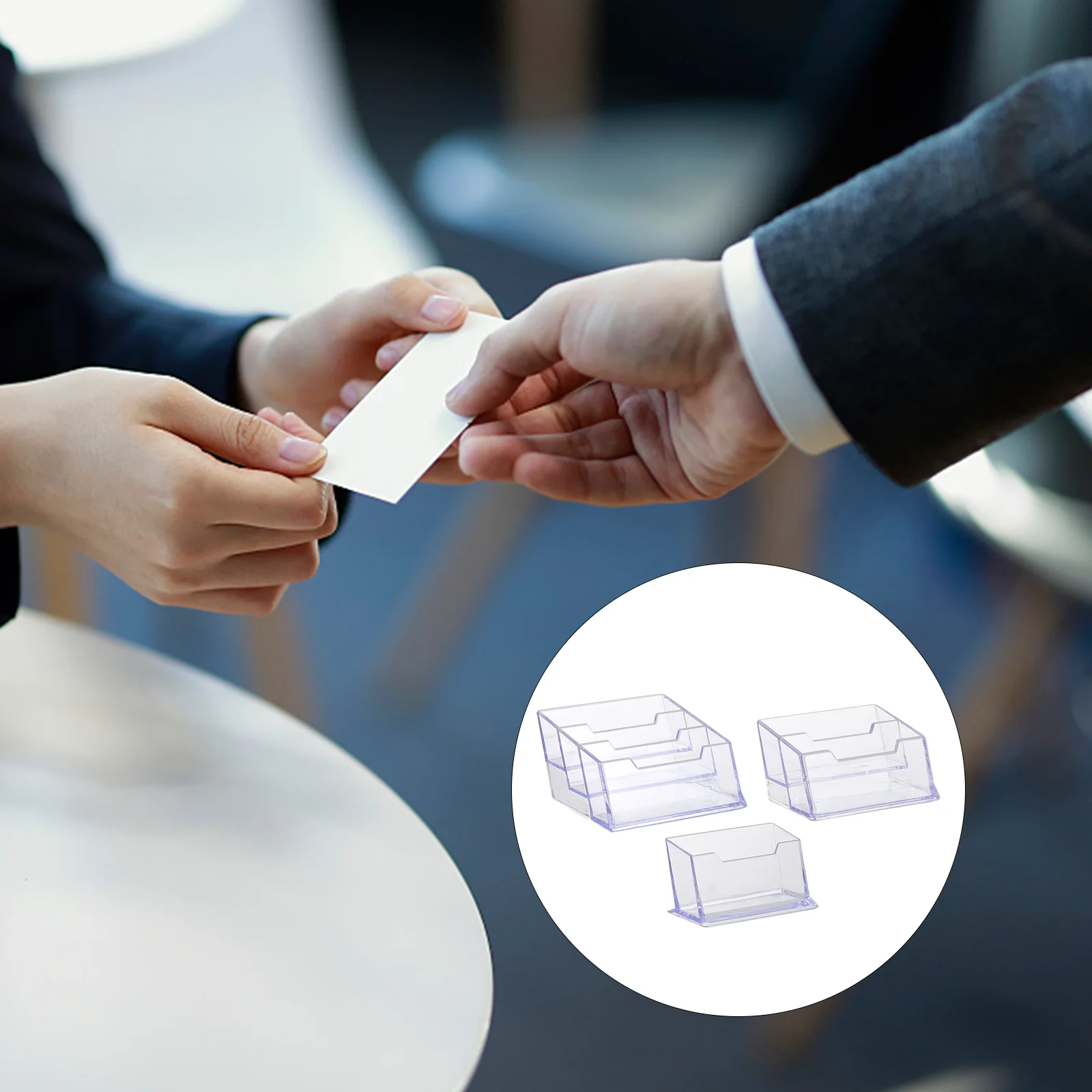 3pcs Desktop Card Holder Transparent Design Material Business Cards Display Container Office Supplies Plastic St
3pcs Desktop Card Holder Transparent Design Material Business Cards Display Container Office Supplies Plastic St