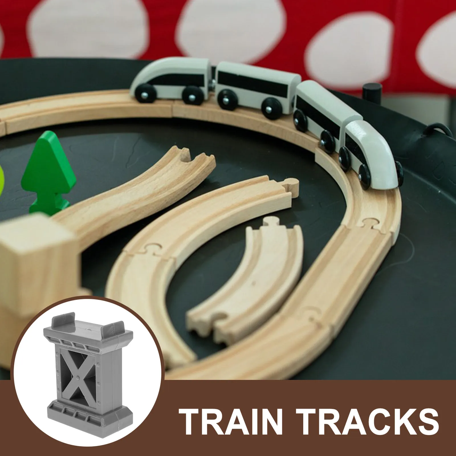 6Pcs Train Bridge Support Risers for Wooden Train Tracks Strong Plastic Construction Smooth Surface Easy Assembly Kids Building
6Pcs Train Bridge Support Risers for Wooden Train Tracks Strong Plastic Construction Smooth Surface Easy Assembly Kids Building