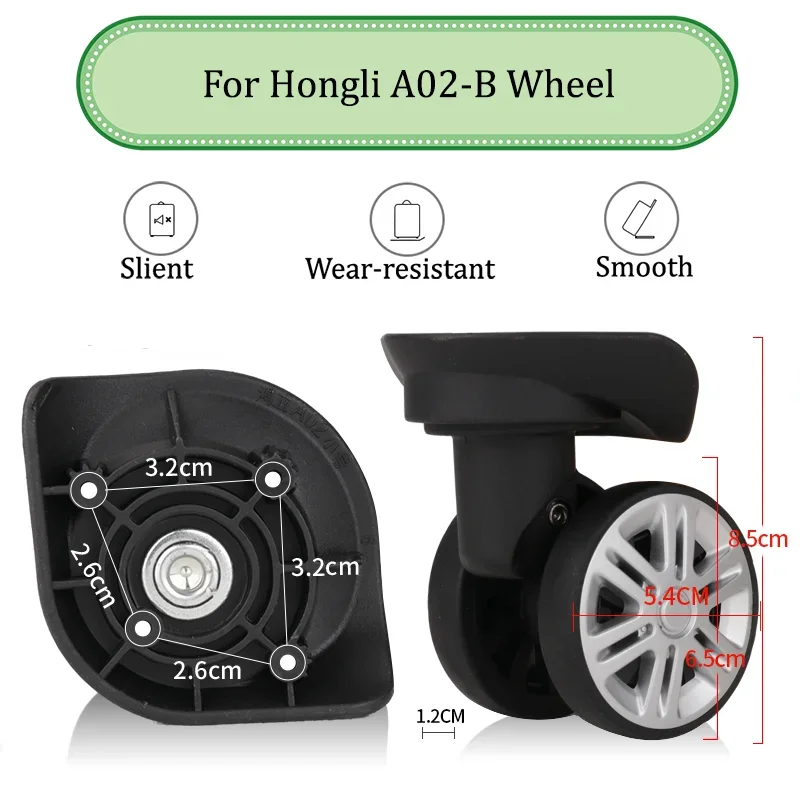 Suitable For Hongli A02-B Universal Wheel Trolley Case Wheel Replacement Luggage Pulley Sliding Casters Wear-resistant Repair
Suitable For Hongli A02-B Universal Wheel Trolley Case Wheel Replacement Luggage Pulley Sliding Casters Wear-resistant Repair