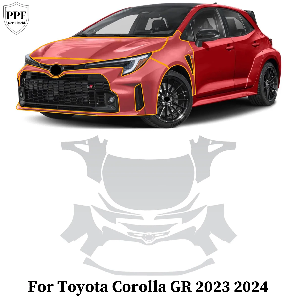 TPU Car Paint Protection Film For Toyota Corolla GR 2023 2024 Pre-cut PPF Anti-Scratch Clear Bra Repairable Kit Car Accessories
TPU Car Paint Protection Film For Toyota Corolla GR 2023 2024 Pre-cut PPF Anti-Scratch Clear Bra Repairable Kit Car Accessories