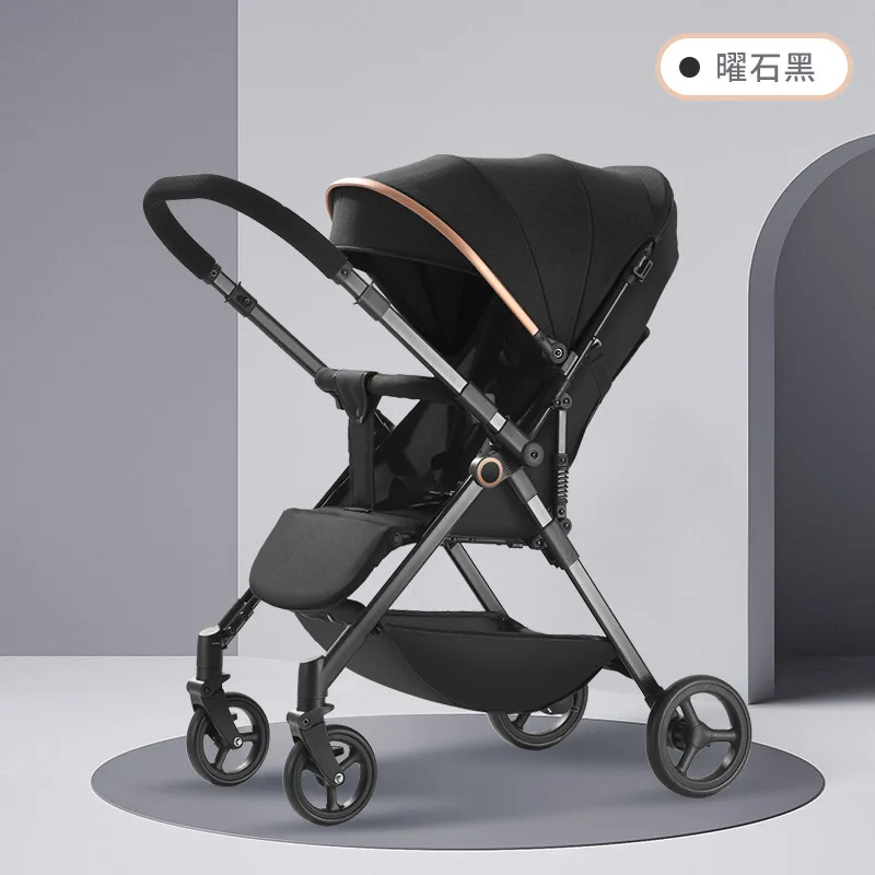 Baby Stroller Lightweight Foldable High Landscape Four Wheeled Cart Newborn Children's Four-wheel Shock-absorbing Baby Stroller
Baby Stroller Lightweight Foldable High Landscape Four Wheeled Cart Newborn Children's Four-wheel Shock-absorbing Baby Stroller