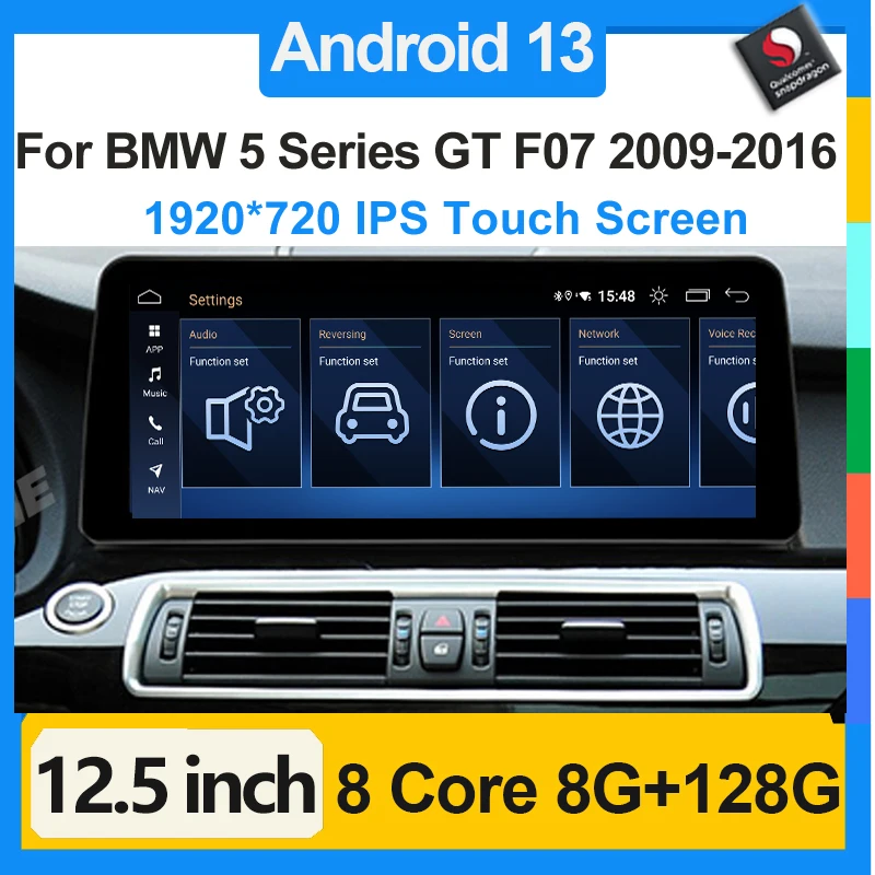 Android 13 12.5 inch Multimedia Video Player Carplay Navigation GPS Stereo Screen Touch Screen for BMW 5 Series GT F07 2009-2016
Android 13 12.5 inch Multimedia Video Player Carplay Navigation GPS Stereo Screen Touch Screen for BMW 5 Series GT F07 2009-2016