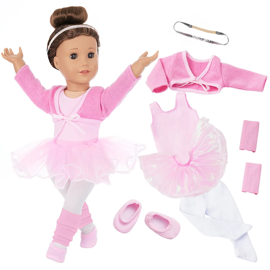 7 Pieces Ballet Costume Set for 16-18inch 45cm Baby Doll American Doll Pink Clothes Reborn Doll Clothes Children Toys Girls Gift
7 Pieces Ballet Costume Set for 16-18inch 45cm Baby Doll American Doll Pink Clothes Reborn Doll Clothes Children Toys Girls Gift