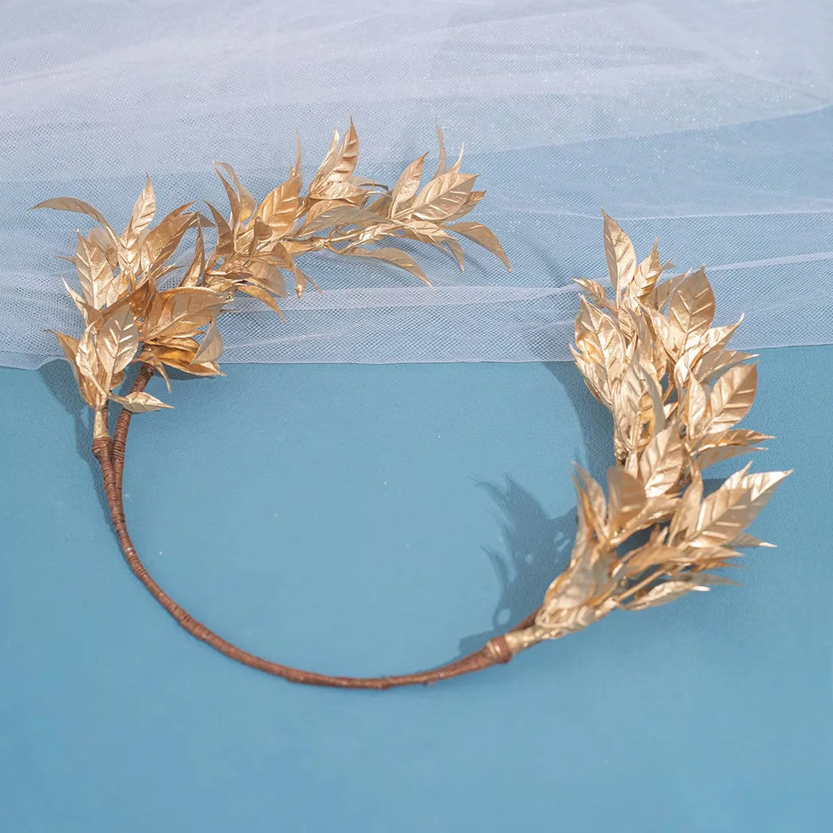 Handmade Gold Leaf Headband Baroque Style Leaf Crown Tiara Women's Wedding Party Headwear Leaf Headdress Hair Hoop
Handmade Gold Leaf Headband Baroque Style Leaf Crown Tiara Women's Wedding Party Headwear Leaf Headdress Hair Hoop