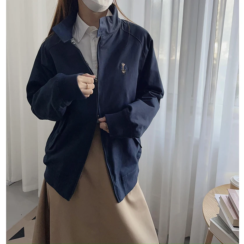 Stitching Bear Neline Plaid Jaet Women's Cotton Polyester Spring Regular Sve Long Zipper Closure Faionable
Stitching Bear Neline Plaid Jaet Women's Cotton Polyester Spring Regular Sve Long Zipper Closure Faionable
