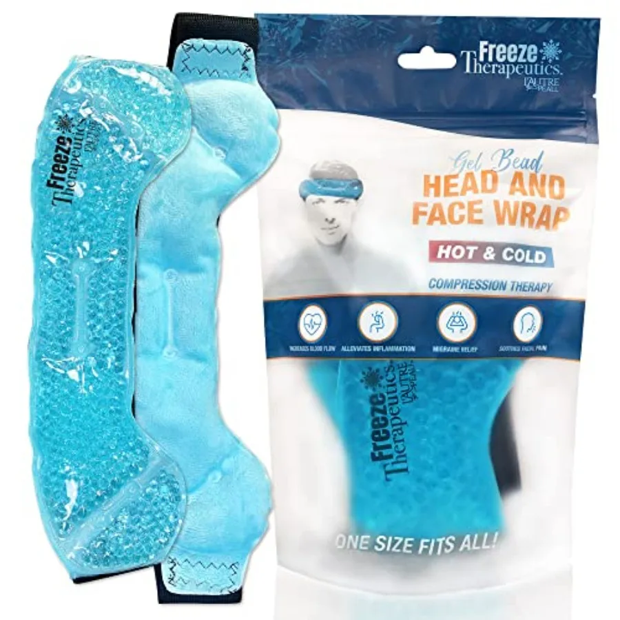 USA Merchant Hot/Cold Plush Gel Bead Migraine Wrap Freeze Therapeutics by L'AUTRE PEAU Reusable Ice Packs with Flexible Beads f
USA Merchant Hot/Cold Plush Gel Bead Migraine Wrap Freeze Therapeutics by L'AUTRE PEAU Reusable Ice Packs with Flexible Beads f