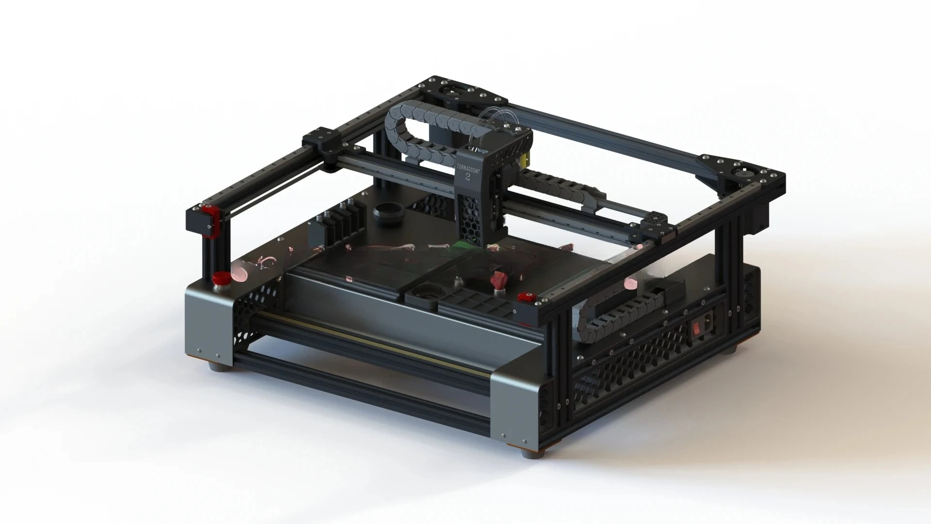 For V2 OpenPnP SMT 2nd generation dual vision SMT machine with dual head automatic spreader.
For V2 OpenPnP SMT 2nd generation dual vision SMT machine with dual head automatic spreader.