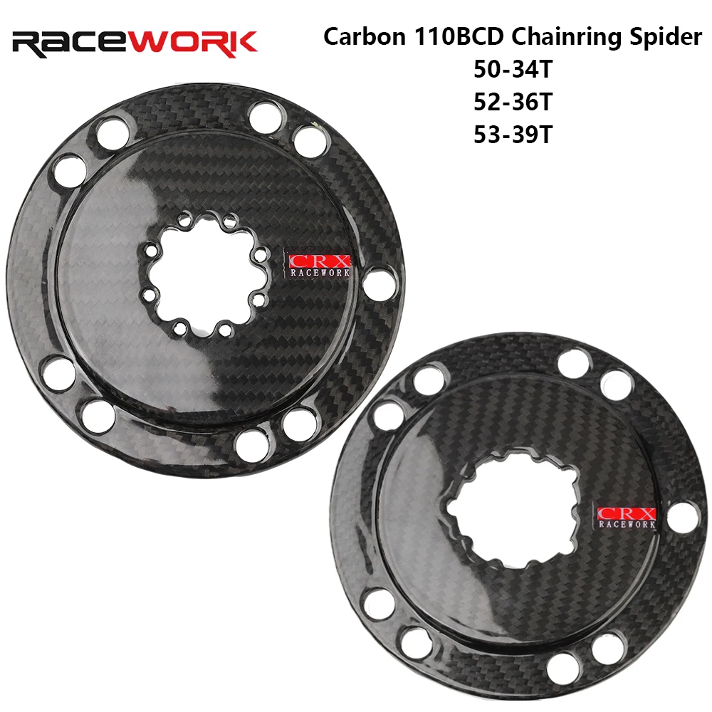 RACEWORK Carbon Fibre 110BCD Double Speed Chain Wheel For R7000 R8000 R9000 Road Bike 4 5 Bolt Bicycle Chainring CRX02
RACEWORK Carbon Fibre 110BCD Double Speed Chain Wheel For R7000 R8000 R9000 Road Bike 4 5 Bolt Bicycle Chainring CRX02