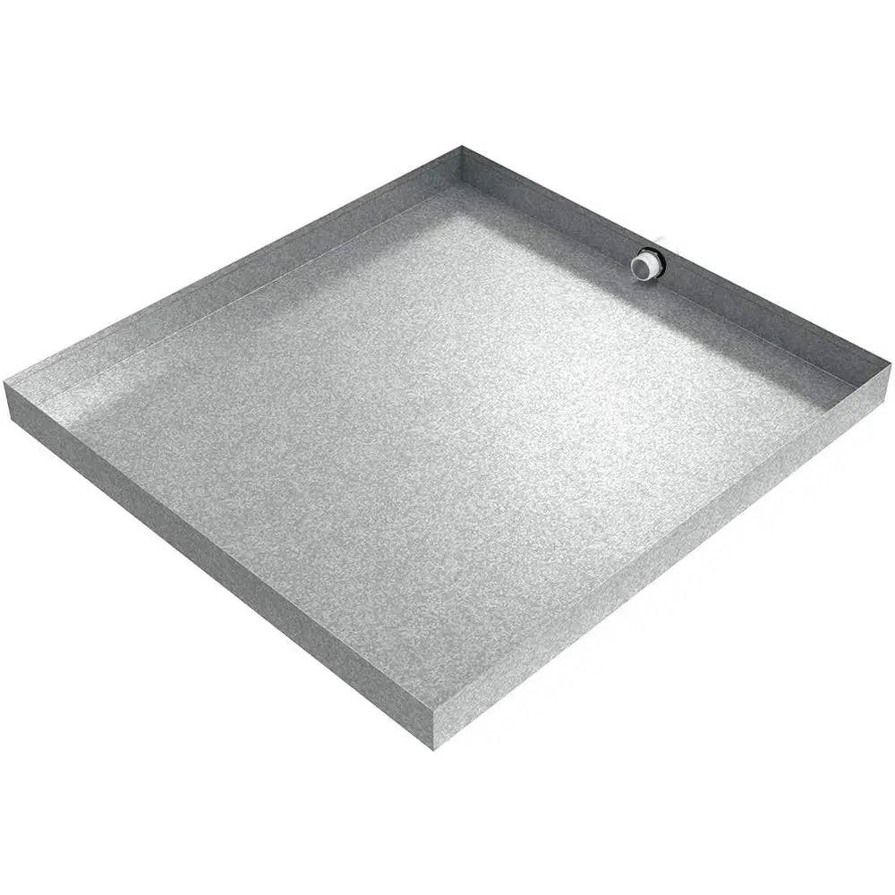 32" x 30" x 2.5" Galvanized Washing hine Drain Pan with PVC Drain itting| Water Damage Prevention | No Leak | Made In The USA |
32" x 30" x 2.5" Galvanized Washing hine Drain Pan with PVC Drain itting| Water Damage Prevention | No Leak | Made In The USA |