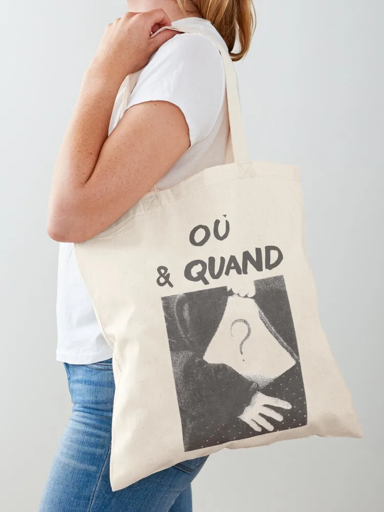 Ou & Quand Tote Bag shopper bag women shopping cart bags canvas shopping bag personalized tote
Ou & Quand Tote Bag shopper bag women shopping cart bags canvas shopping bag personalized tote