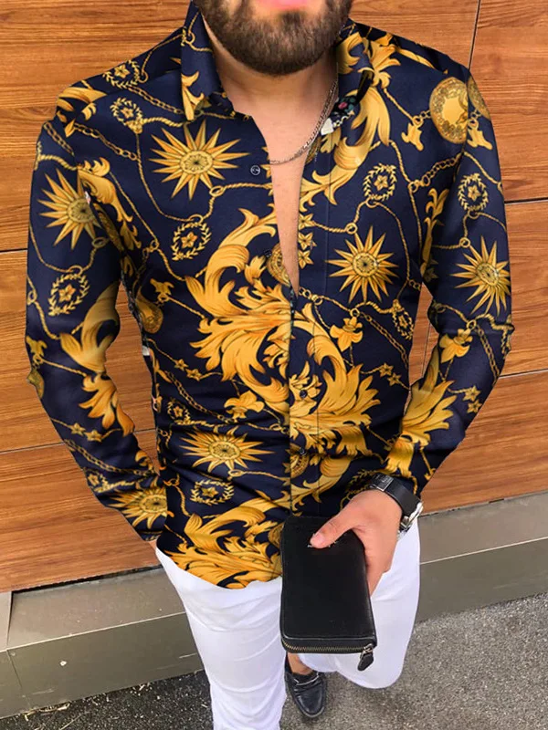 Long Sve Printed Button up irt Slim Fit Youth Faion Polyester Fiber Four Seasons Universal Casual irt
Long Sve Printed Button up irt Slim Fit Youth Faion Polyester Fiber Four Seasons Universal Casual irt