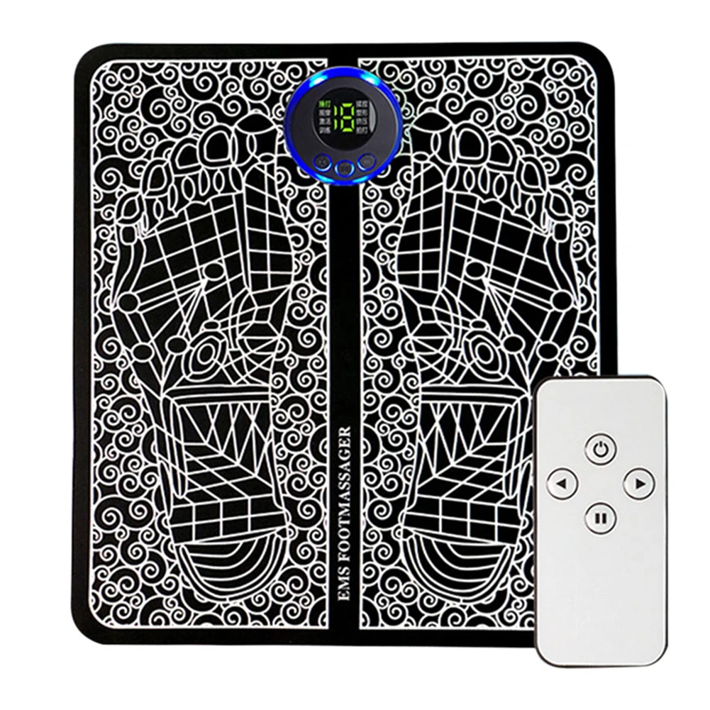EMS Feet Muscle Stimulator 8 Modes Massage Pad USB Rechargeable Foot Circulation Massager Remote Control for Home and Office Use
EMS Feet Muscle Stimulator 8 Modes Massage Pad USB Rechargeable Foot Circulation Massager Remote Control for Home and Office Use