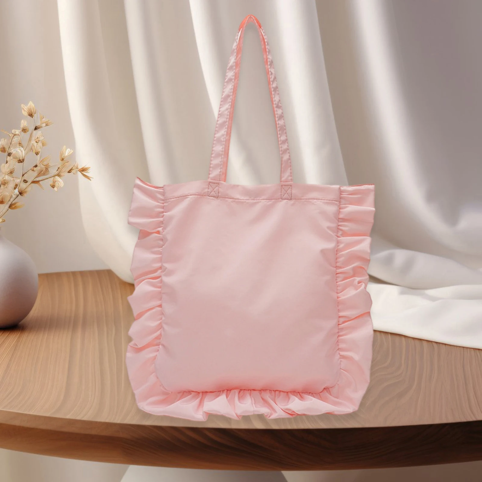 Women's Shoulder Bags Ruffle Trim Decor Solid Color Casual Tote Bag Lightweight Handbag
Women's Shoulder Bags Ruffle Trim Decor Solid Color Casual Tote Bag Lightweight Handbag