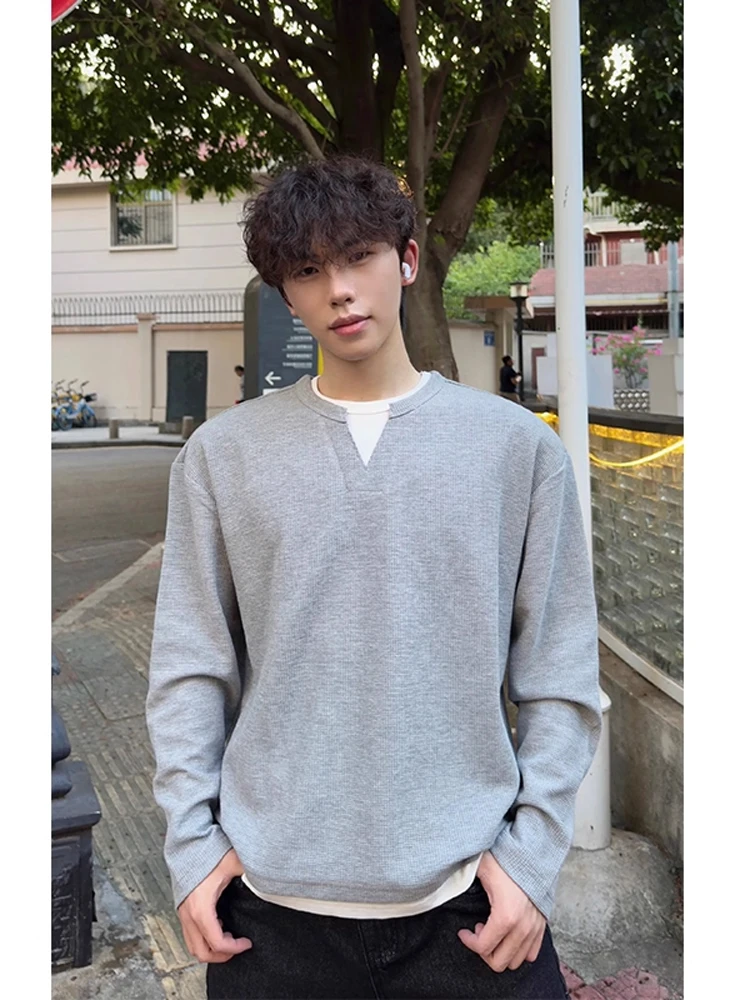 American Style Heavyweight Men's Hoodie Long Sleeve Base Layer Shirt Casual Sporty T-Shirt Waffle Pattern round Neck Cotton P...
American Style Heavyweight Men's Hoodie Long Sleeve Base Layer Shirt Casual Sporty T-Shirt Waffle Pattern round Neck Cotton P...