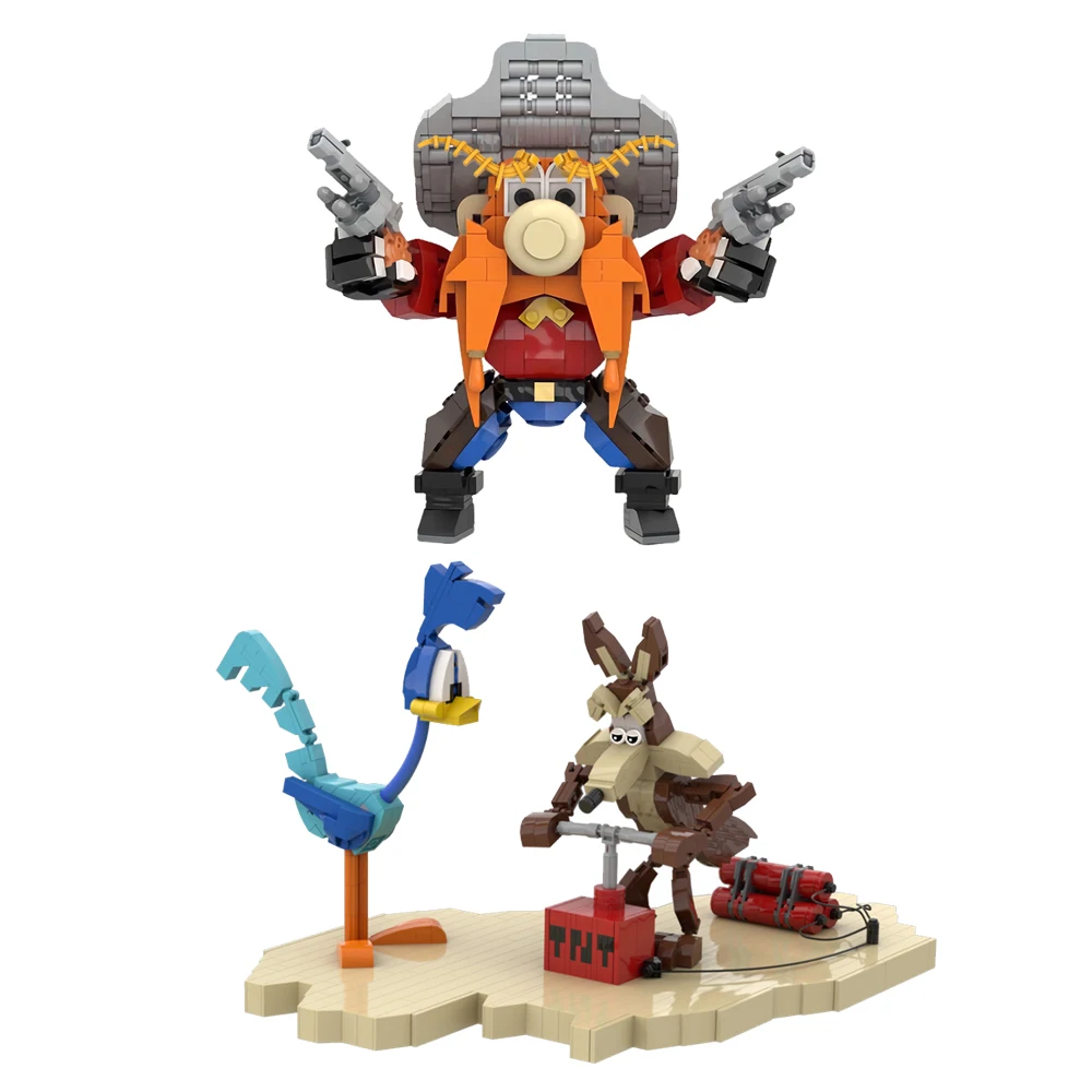 MOC-214247 Roadrunner and Wile E Coyote Building Blocks Model US Anime YOSEMITE SAM Figure Bricks Assembly Toys Kids DIY Gifts
MOC-214247 Roadrunner and Wile E Coyote Building Blocks Model US Anime YOSEMITE SAM Figure Bricks Assembly Toys Kids DIY Gifts