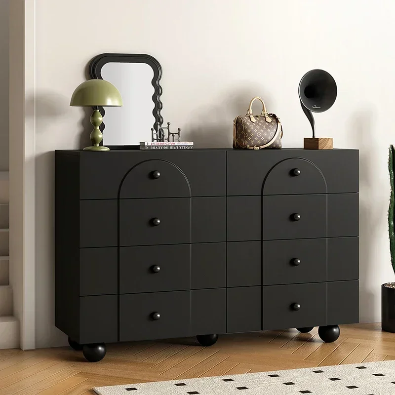 Retro minimalist black small apartment living room TV sofa side cabinet bedside storage locker
Retro minimalist black small apartment living room TV sofa side cabinet bedside storage locker