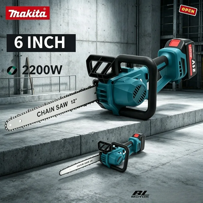 Makita Brushless Cordless Chainsaw, 2200W Portable Power Tool, Rechargeable Electric Chain Saw for Garden Pruning.
Makita Brushless Cordless Chainsaw, 2200W Portable Power Tool, Rechargeable Electric Chain Saw for Garden Pruning.