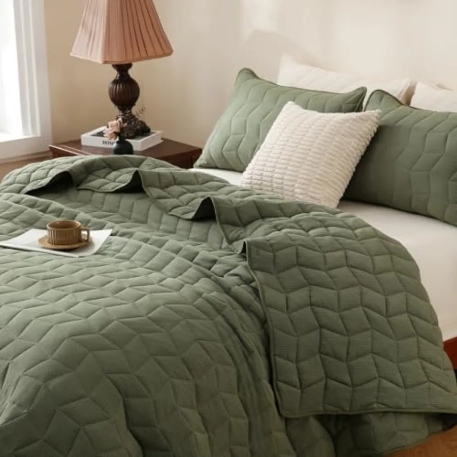 Quilt Set Queen Size - Bedspread Oversized Lightweight Soft Quilted Bed Spread Coverlets Breathable Quilts Bedding Set for All
Quilt Set Queen Size - Bedspread Oversized Lightweight Soft Quilted Bed Spread Coverlets Breathable Quilts Bedding Set for All