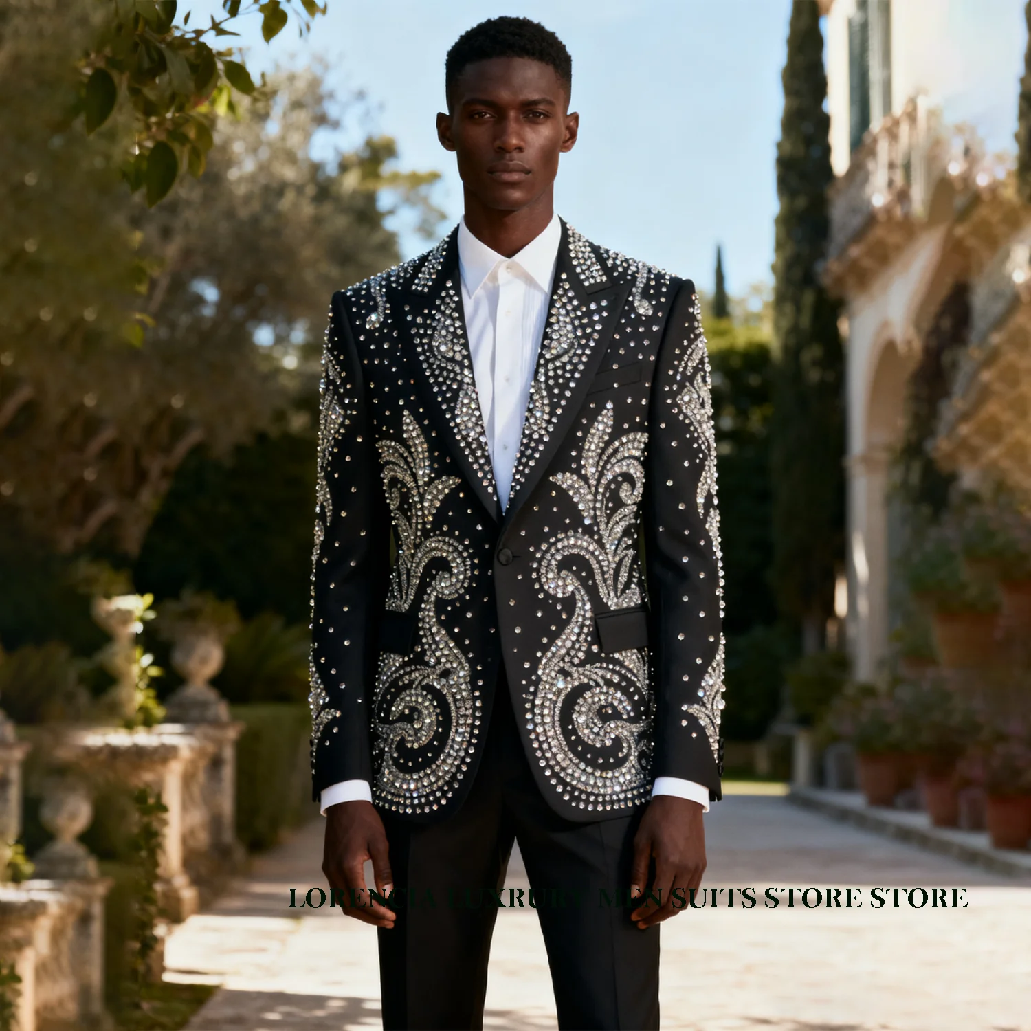 Роскошный дизайн по индивидуальному заказу, мужские костюмы с драгоценными камнями и кристаллами и бриллиантами, комплект из 2 предметов, мужские пиджаки для жениха, тонкие смокинги для свадебной вечеринки, Ropa hombre
Роскошный дизайн по индивидуальному заказу, мужские костюмы с драгоценными камнями и кристаллами и бриллиантами, комплект из 2 предметов, мужские пиджаки для жениха, тонкие смокинги для свадебной вечеринки, Ropa hombre