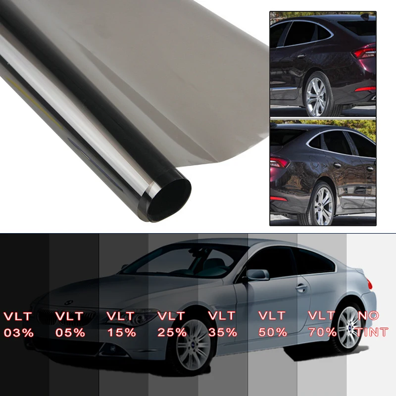 Car Window Tint Film 1/5/15 Percent VLT Sun Shade Films Window Privacy Film Anti Look Vinyl Foils Sunshade Glass Stickers
Car Window Tint Film 1/5/15 Percent VLT Sun Shade Films Window Privacy Film Anti Look Vinyl Foils Sunshade Glass Stickers