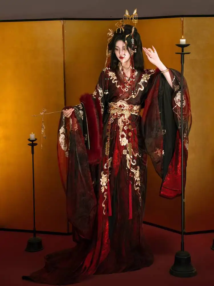 Осень-зима 2026, новый комплект ханьфу, традиционный китайский военный штат, тяжелая вышивка, узор дракона, карнавальный костюм на Хэллоуин
Осень-зима 2026, новый комплект ханьфу, традиционный китайский военный штат, тяжелая вышивка, узор дракона, карнавальный костюм на Хэллоуин