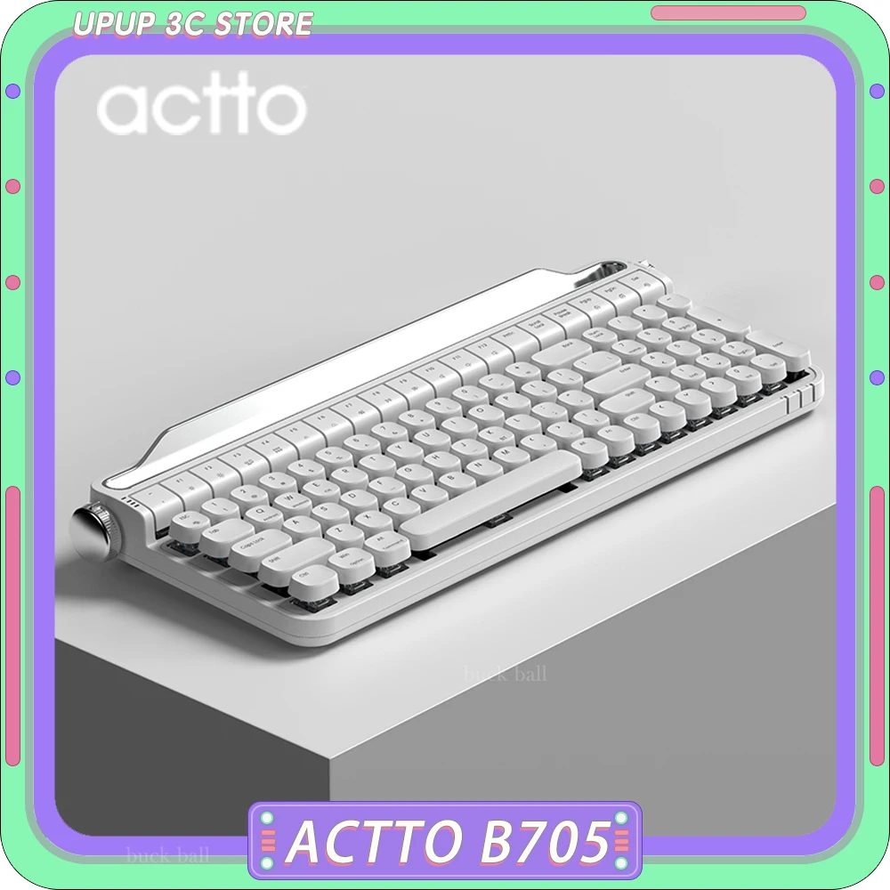 Беспроводная механическая клавиатура Actto B705 с Bluetooth, Двухрежимная ретро-клавиатура для пишущей машинки, Игровая клавиатура Rgb Hot Swap для ПК, геймеров, офисных пользователей
Беспроводная механическая клавиатура Actto B705 с Bluetooth, Двухрежимная ретро-клавиатура для пишущей машинки, Игровая клавиатура Rgb Hot Swap для ПК, геймеров, офисных пользователей