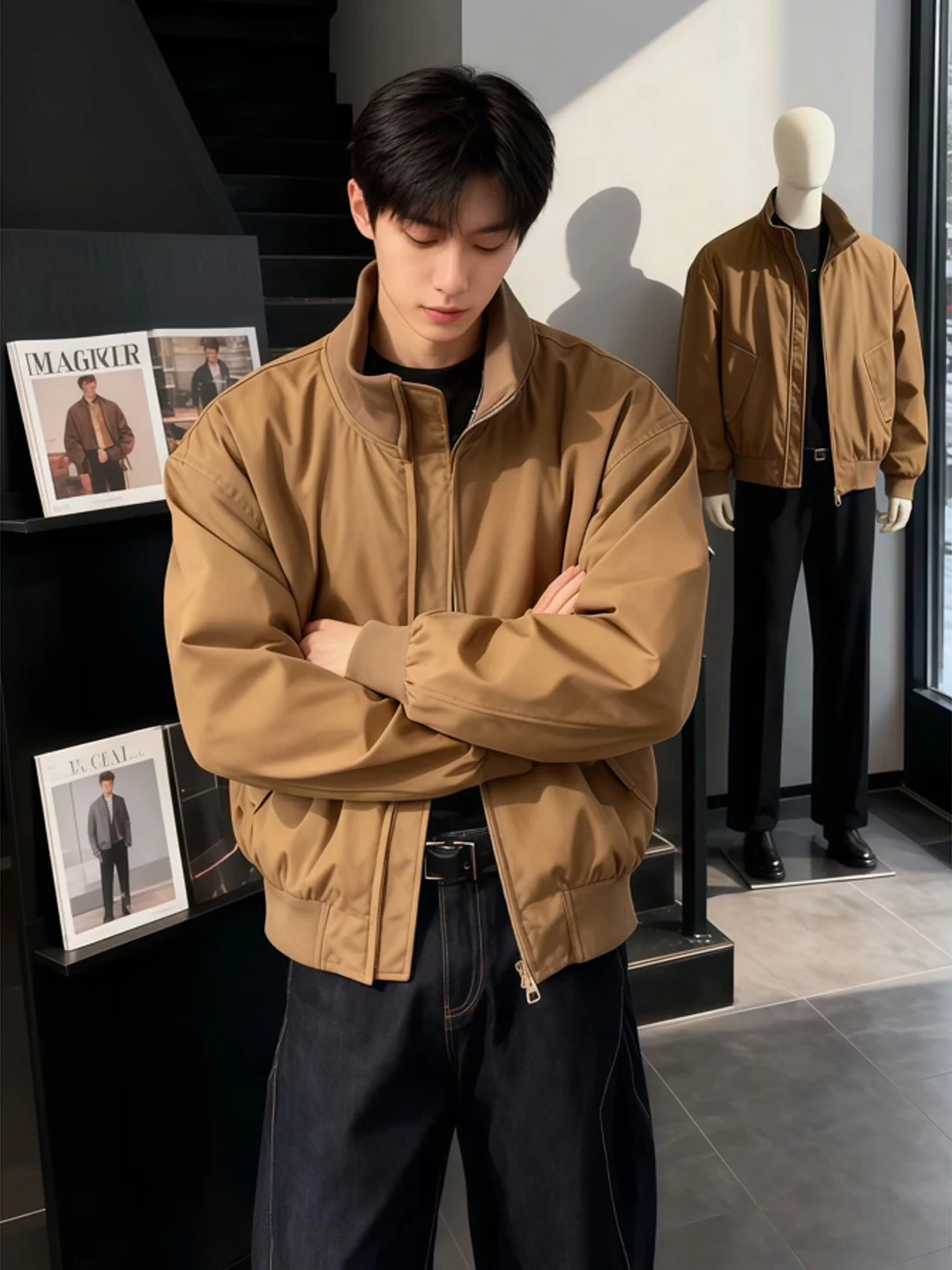 Browan White Du down Jaet Men's Winter ort Collar Flight Cotton Clothes Cold Resistance Warmth Cotton Outerwear Coat
Browan White Du down Jaet Men's Winter ort Collar Flight Cotton Clothes Cold Resistance Warmth Cotton Outerwear Coat