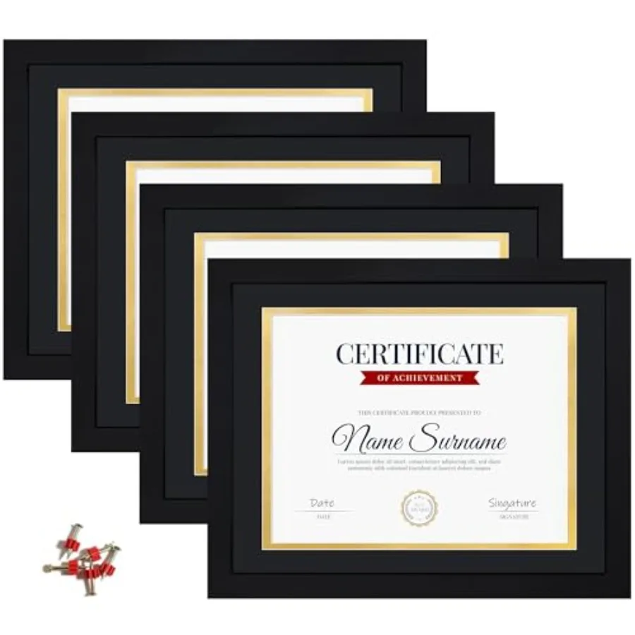 11x14 Picture Frame with Tempered Glass for 8.5x11 Certificate Frame with Mat, Document Diploma Award Degree Frame for Wall Han
11x14 Picture Frame with Tempered Glass for 8.5x11 Certificate Frame with Mat, Document Diploma Award Degree Frame for Wall Han