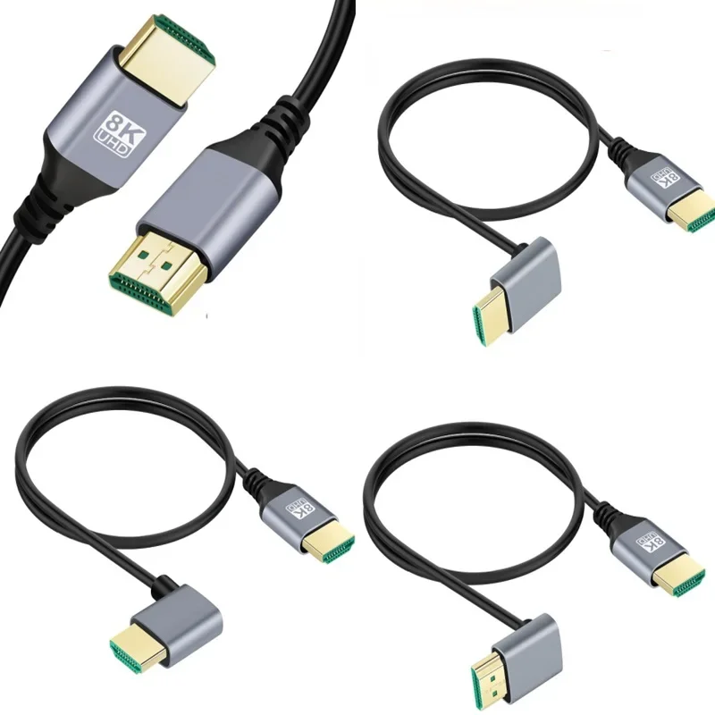 8K HDMI 2,1 В кабель «папа-папа» 90-градусный левый/правый/вверх/вниз угол 8K HDMI кабель для HD TV ноутбука проектор PS4 PS5 кабель
8K HDMI 2,1 В кабель «папа-папа» 90-градусный левый/правый/вверх/вниз угол 8K HDMI кабель для HD TV ноутбука проектор PS4 PS5 кабель
