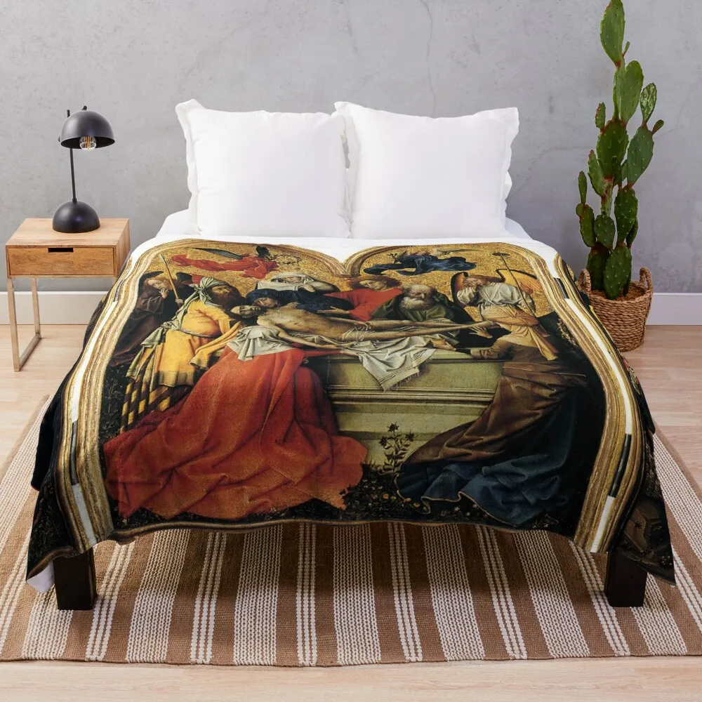 Robert Campin : Triptyque de l'Annonciation Throw Blanket Luxury Designer Plaid Blankets
Robert Campin : Triptyque de l'Annonciation Throw Blanket Luxury Designer Plaid Blankets