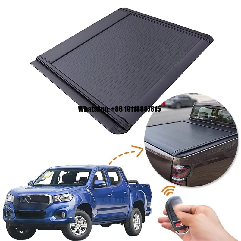 Durable Anti-Theft Waterproof Electric Roller Lid up Pick up Truck Aluminium Alloy Tonneau Cover for MAXUS T60
Durable Anti-Theft Waterproof Electric Roller Lid up Pick up Truck Aluminium Alloy Tonneau Cover for MAXUS T60