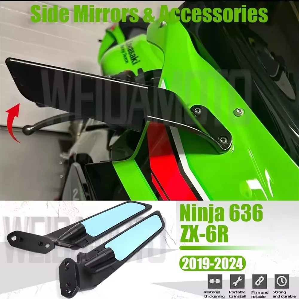 For Kawasaki Ninja636 ZX-6R Accessories Ninja 636 ZX6R Motorcycle Rear View Ninja 636 ZX-6R Mirror Side Mirror 2019-2025
For Kawasaki Ninja636 ZX-6R Accessories Ninja 636 ZX6R Motorcycle Rear View Ninja 636 ZX-6R Mirror Side Mirror 2019-2025