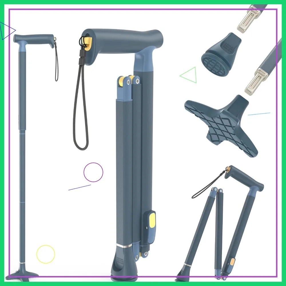 Quick Fold Walking Cane for Men and Women - Foldable Walking Stick, Collapsible Folding Cane, Stability & Style for Seniors
Quick Fold Walking Cane for Men and Women - Foldable Walking Stick, Collapsible Folding Cane, Stability & Style for Seniors