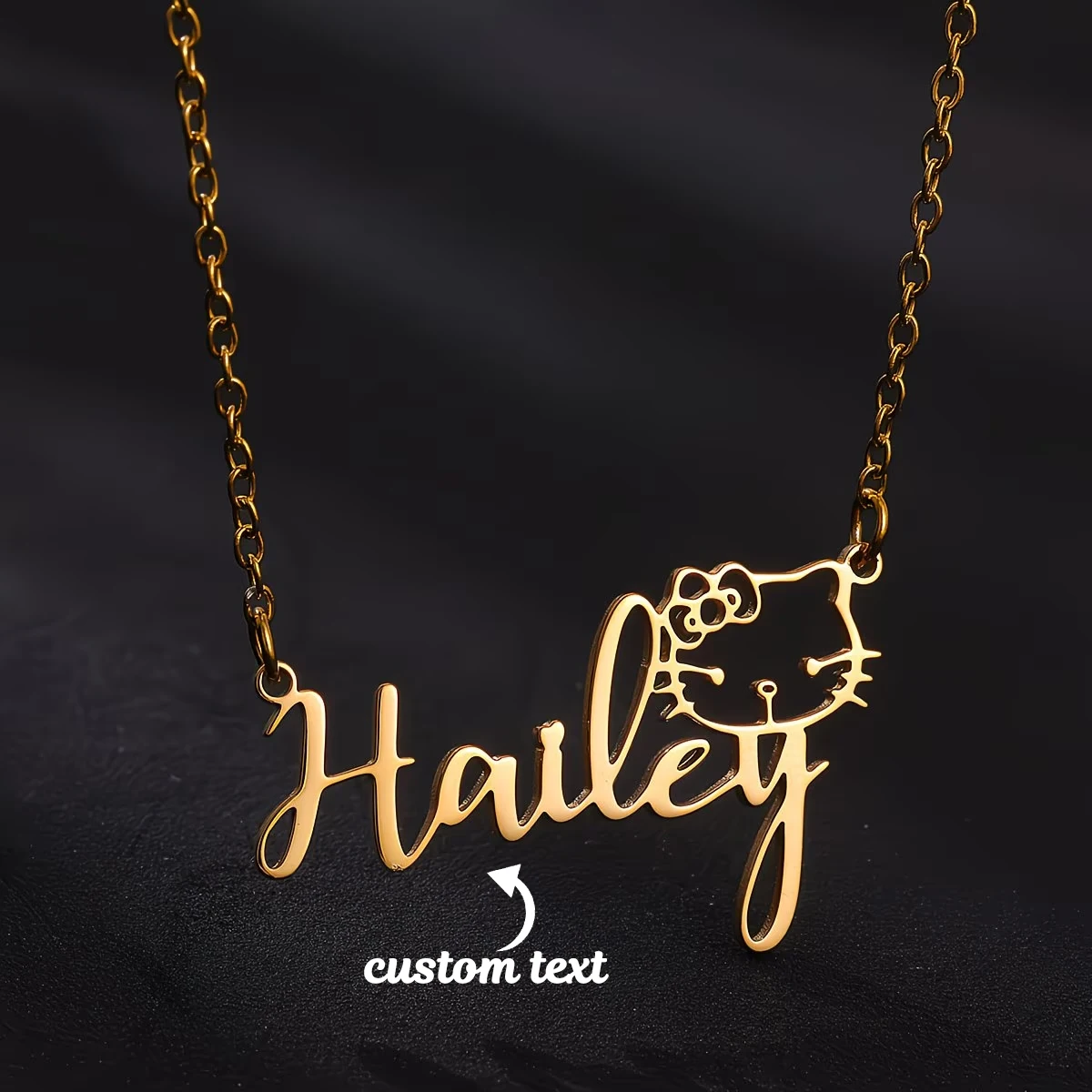 Personalized Hello Kitty Face Custom Name Pendant Necklace For Women Girls Birthday Party Stainless Steel Sanrio Jewelry Gifts
Personalized Hello Kitty Face Custom Name Pendant Necklace For Women Girls Birthday Party Stainless Steel Sanrio Jewelry Gifts