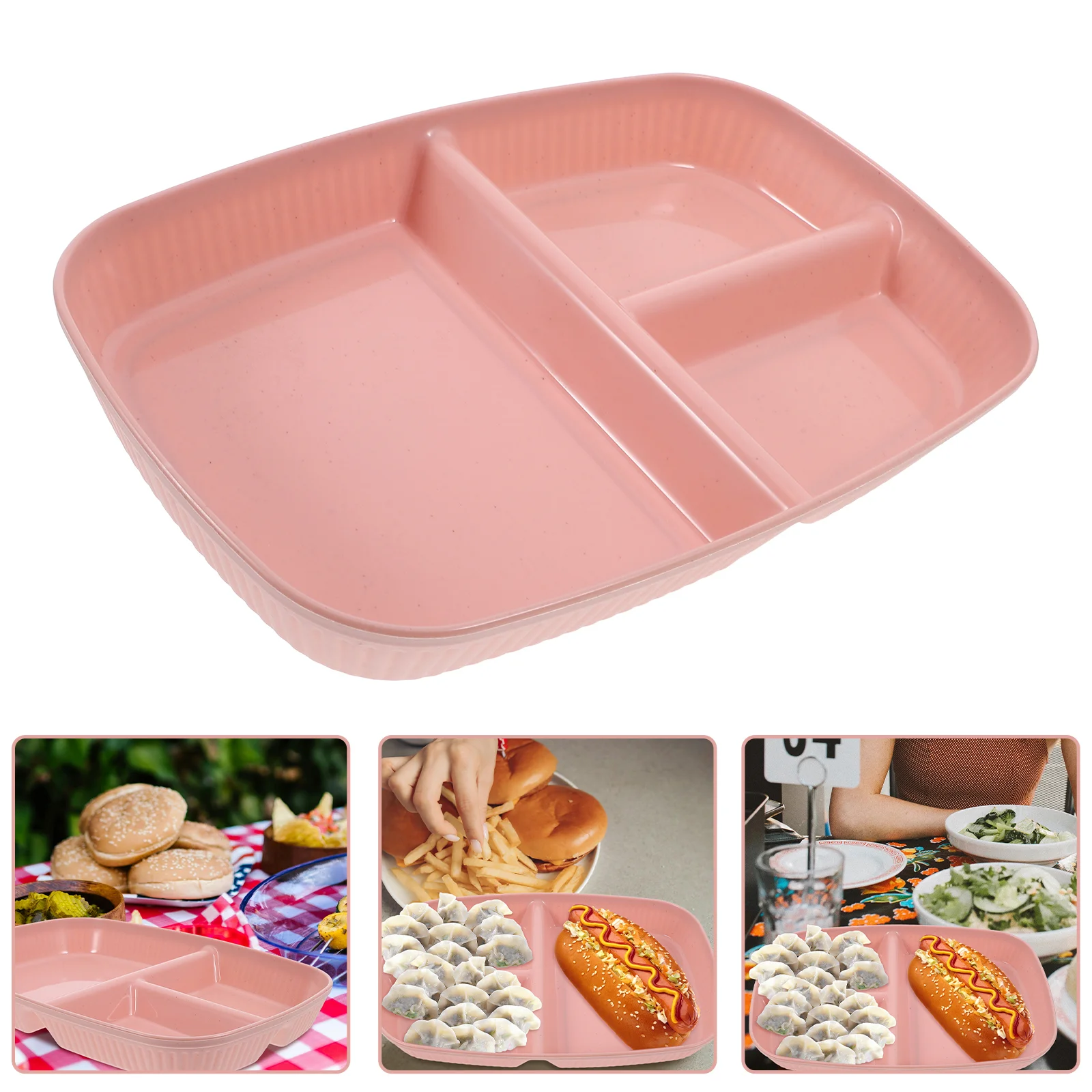 Rectangular Divided Plate Plastic Sectioned Plates Portion Control Dish Home Commercial Use Salad Snack Food Trays
Rectangular Divided Plate Plastic Sectioned Plates Portion Control Dish Home Commercial Use Salad Snack Food Trays